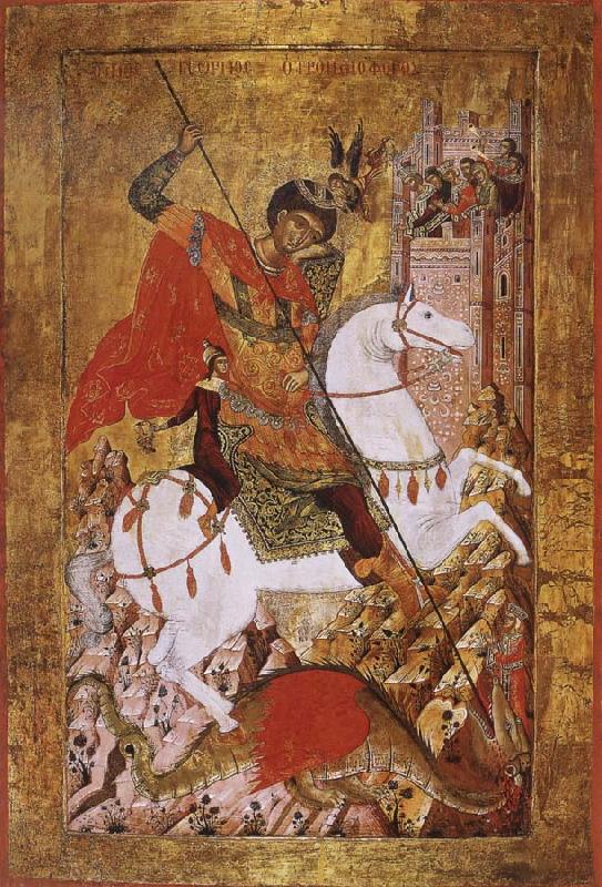 unknow artist Saint George Slaying the Dragon oil painting picture